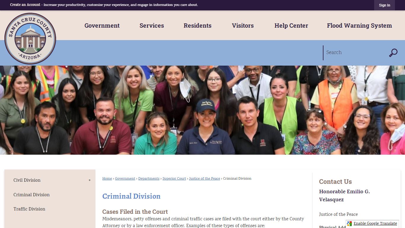 Criminal Division | Santa Cruz County, AZ - Official Website